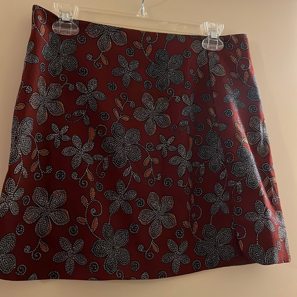 Lush floral mod mini skirt